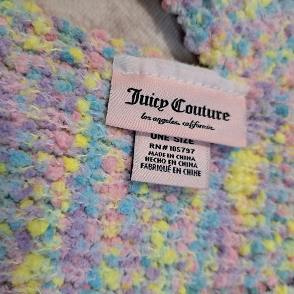 Juicy Couture Pastel Multicolor Knit Scarf - Picture 6 of 10